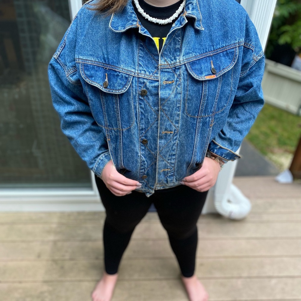 Gasoline Glamour Denim Jacket size Medium,